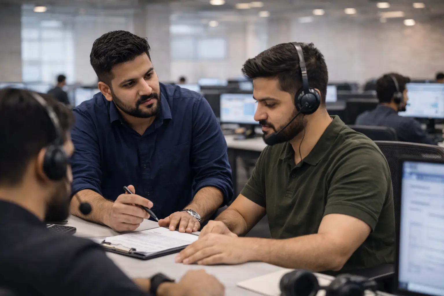 Team leader coaching agents